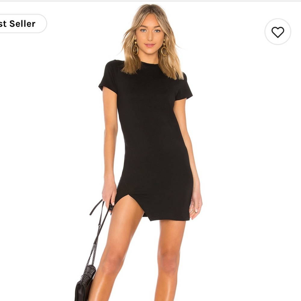 Destiny Slit Dress in black